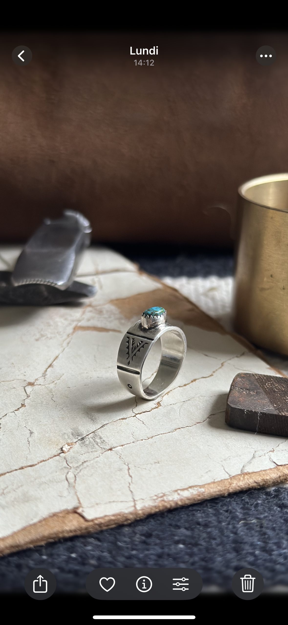 Bague “Turquoise” (T50)