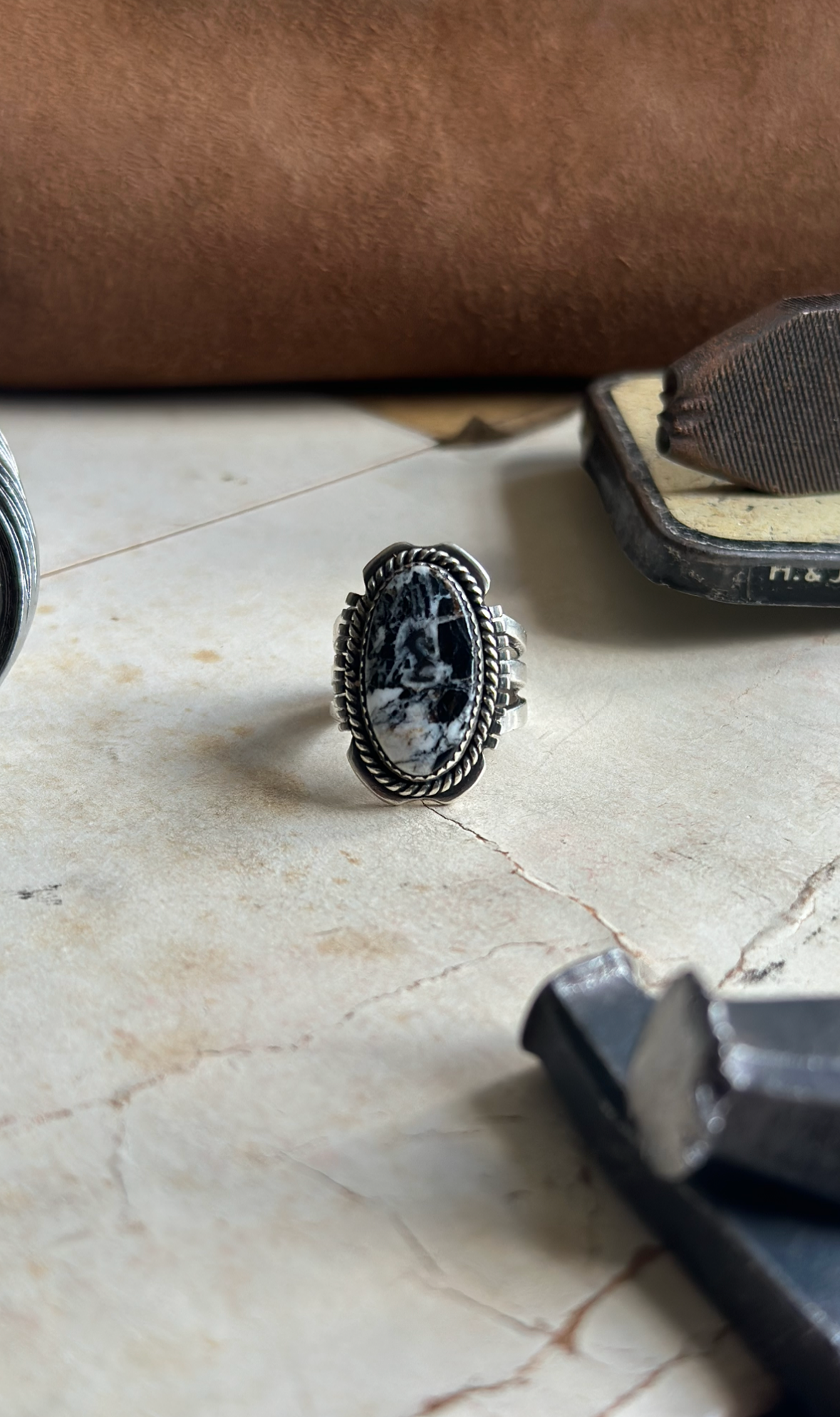Bague “White Buffalo” (T50)